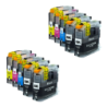 Set od 10 kartuša LC123 Brother (4 boje)