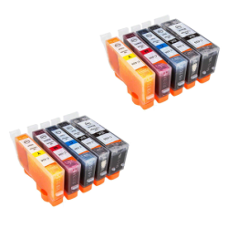 Komplet 10 kartuš PGI 525, CLI 526 Canon (4 barve)