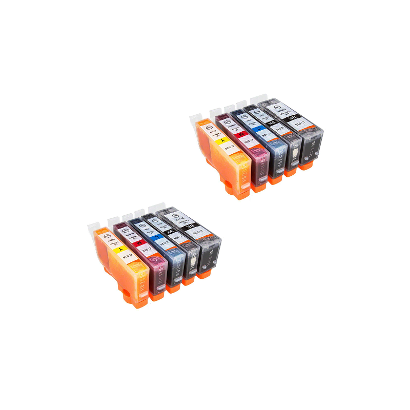 Komplet 10 kartuš PGI 525, CLI 526 Canon (4 barve)