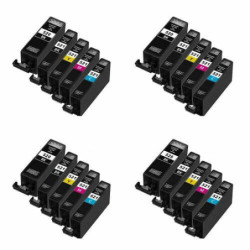 Set di 20 cartucce PGI 520, CLI 521 Canon (4 colori)