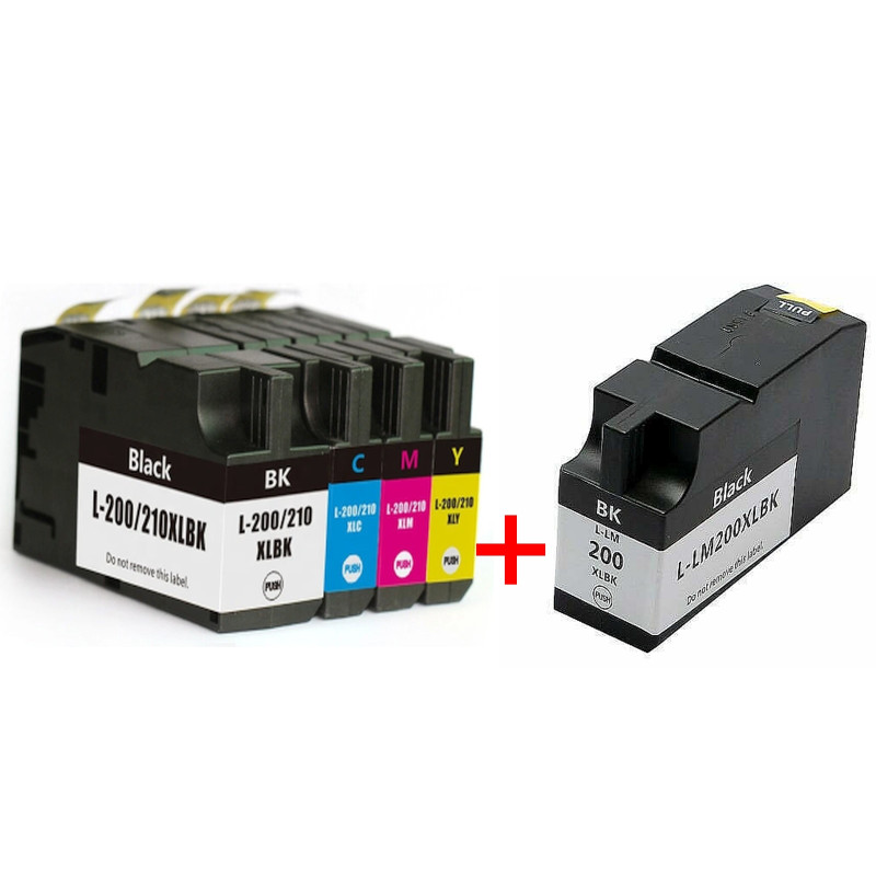Komplet 5 kompatibilnih kartuš 200/210XL Lexmark