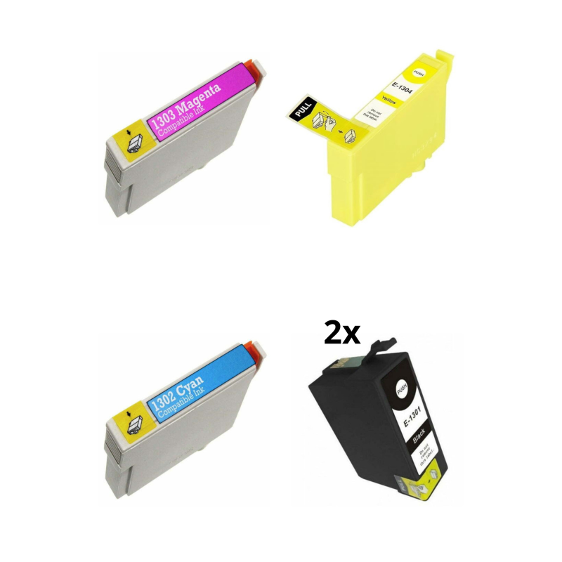 Komplet 5 kompatibilnih kartuš T1301 - 1304 Epson