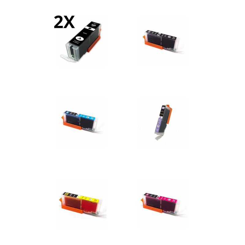 Set kompatibilnih Canon PGI-580XXL i PGI-581XXL kartuša