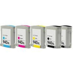 Set di 5 cartucce HP H940XL (4 colori)