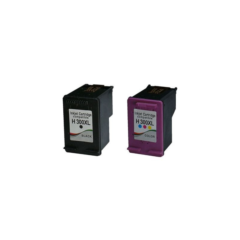 Set kompatibilnih uložaka ( CC 641 ) 300 BK XL i ( CC 644 ) 300 C XL za HP